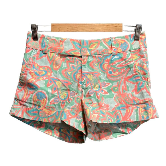 Lilly Pulitzer Multicolor Floral Print Barclay Women's Shorts Size 4 - Picture 1 of 7